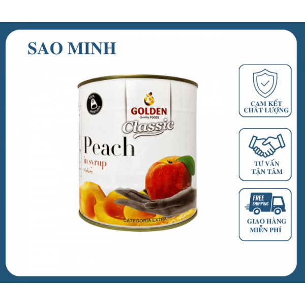 Đào Ngâm Golden Classy 820Gr